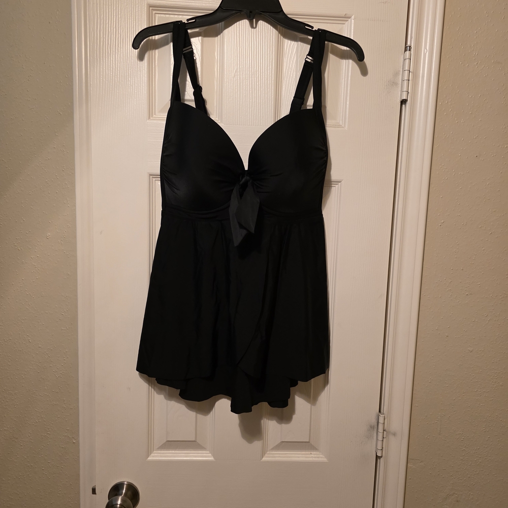 Torrid Classic Black Swim Tankini